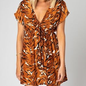 AMY ELASTIC WAIST BABY DOLL DRESS - RAJA